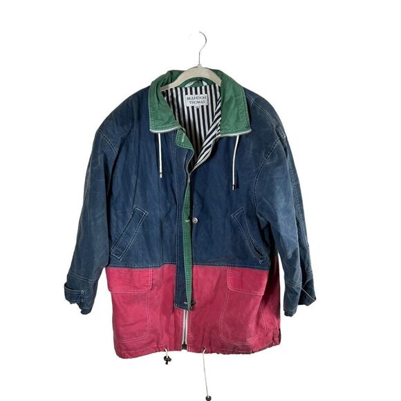 Vintage 1990s Brandon Thomas Color Block Jacket - Picture 1 of 9